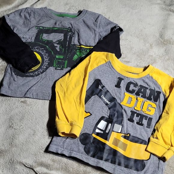 John Deere Other - John Deere 2PC Boys' Long-sleeve Shirts - SIZE 2T